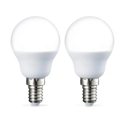 Afbeelding van Amazon Basics led E14 kleine schroef Edison P 45 lamp, 5,5 W (40 equivalent), warm wit pak van 2