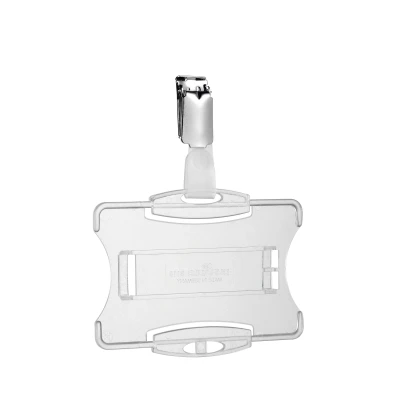 Afbeelding van Durable 868319 ID kaarthouder met clip, 54 x 85 mm, transparant