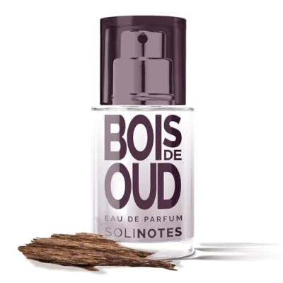 Afbeelding van Damesgeur Solinotes Bois de Oud eau parfum bloemige en rustgevende geur perfect cadeau voor haar 15 ml