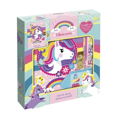 Afbeelding van Knutselset Totum Unicorn dagboek Diamondpainting
