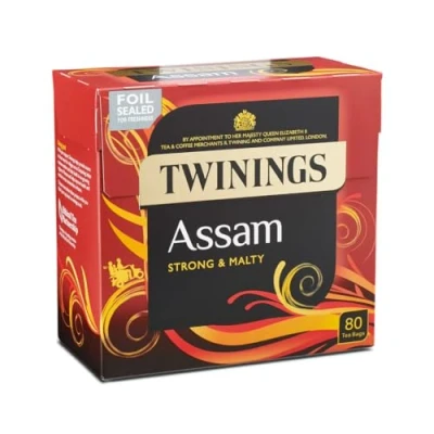 Image de Twinings 80 sachets de Thé (Assam) noir anglais Importé par Shestore24