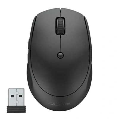 Afbeelding van JLAB Go Charge Muis Draadloos Computermuis Bluetooth Multipoint Verbindt Met 3 apparaten tegelijk Dongle Oplaadbaar Stil ontwerp