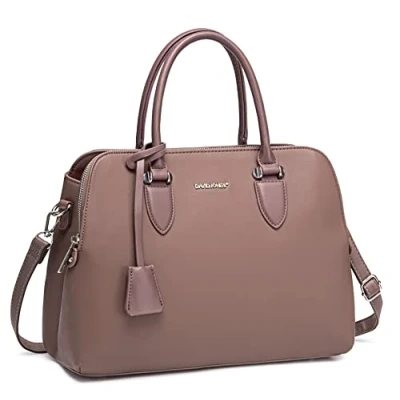 Afbeelding van David Jones Bugatti handtas voor dames, van PU leer, met schouderriem, meerdere vakken, in de stad, werk, elegant, klassiek, chic, Roze