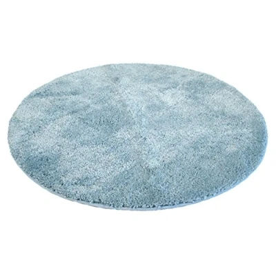 Afbeelding van Kinzler J 10083/17 Badmat, rond, microvezel, 90 cm, lichtblauw