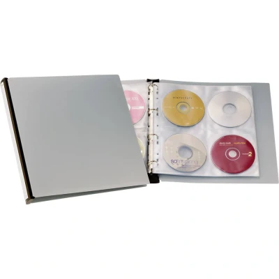 Afbeelding van Durable CD/DVD ordner 96 CDs/DVDs/Blu rays Zwart, Grijs 12 stuk(s) 527701