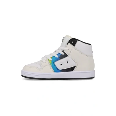 Afbeelding van DC Shoes Manteca Sneakers hoog voor kinderen, Maat: 37, Opb off white placid blue Leer en textiel