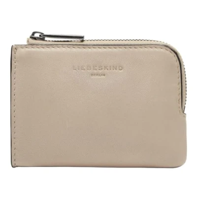 Afbeelding van LIEBESKIND BERLIN Leren Kaarthoes Lila Sheep Natural Lena Purse Sandcastle Lichtbruin