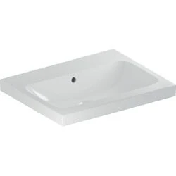 Afbeelding van Geberit iCon Light opzetwastafel wit (60 x 48 cm) zonder kraangat, met