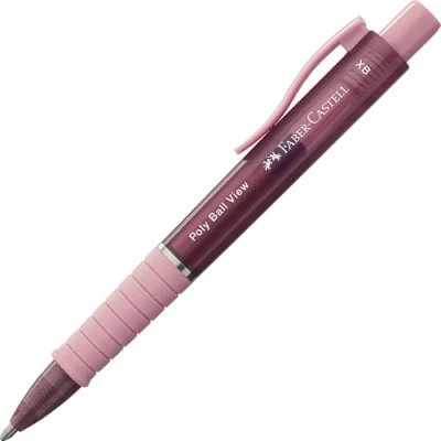Afbeelding van Faber Castell balpen Poly Ball View rose shadows FC 145753