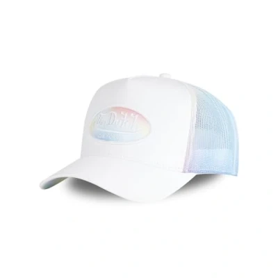Afbeelding van Von Dutch Pet voor dames en heren, truckerpet, verstelbaar, wit, eenheidsmaat, Wit.