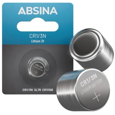 Afbeelding van ABSINA CR1/3N 3V CR11108 Lithium batterij Lekvrij en lange levensduur 160 mAh