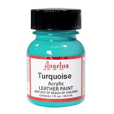 Afbeelding van Angelus Leather Acrylic Paint textielverf voor leren stoffen acrylbasis Turquoise 29,5ml