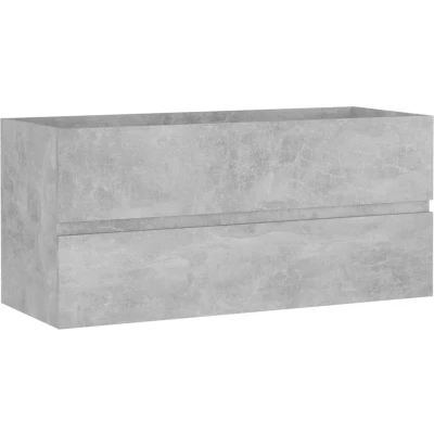 Afbeelding van Wastafelkast 100x38,5x45 cm spaanplaat betongrijs