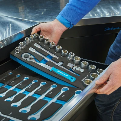 Afbeelding van 21 delige dopsleutelset 1/2&quot; opname in &quot;Plus&quot; softmodule