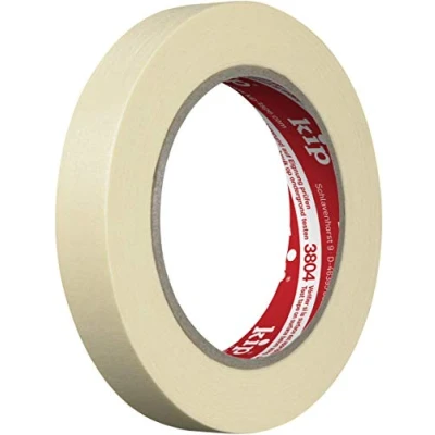 Afbeelding van Kip Masking tape 3804 chamois 18 mm 50 m alléén voor binnen gebruik