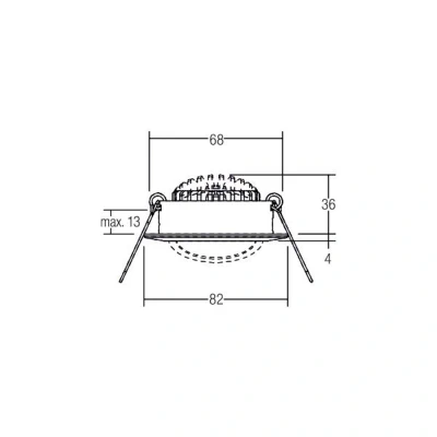 Afbeelding van BRUMBERG BB03 inbouw RC driver rond zwart