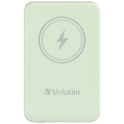 Image de Verbatim Charge &#039;n&#039; Go Banque d&#039;alimentation sans fil support magnétique Li pol 5000 mAh 20 Watt 2.4 A Apple Fast Charge, PD 3.0, QC 2.4A, USB BC 1.2 (24 pin C) vert