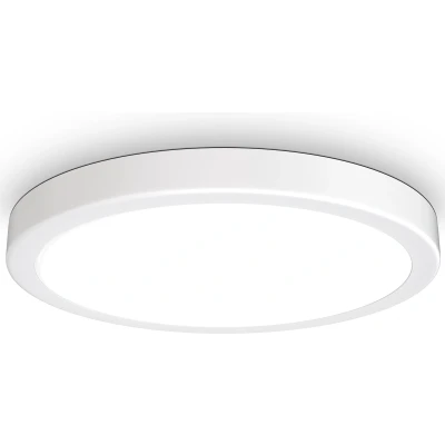 Afbeelding van B.K.Licht Plafondlamp wit metalen frame Ø38cm LED plafonniére 4.000K neutral licht 3.000Lm 24W