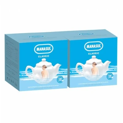 Afbeelding van MANASUL Classique Infusie van Sen laxeermiddel, citroenmelisse, munt, zoethout en anijs, 100% natuurlijk zonder conserveringsmiddelen of additieven. 2 dozen met elk 100 zakjes.