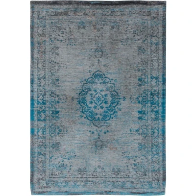 Afbeelding van Louis de Poortere Vloerkleed Fading World Grey Turquoise 8255 170 x 240 cm