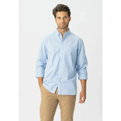 Afbeelding van Het Originele Performance Oxford Overhemd Cashmere Blue. Maat S