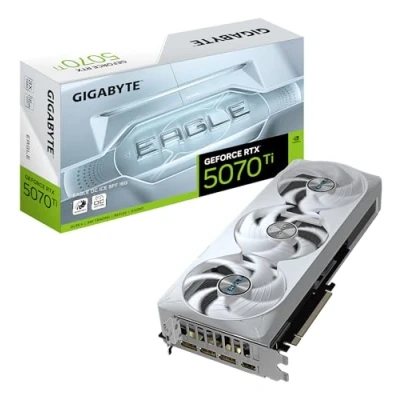 Afbeelding van Gigabyte GeForce RTX 5070 Ti EAGLE OC ICE SFF Videokaart 16GB GDDR7 PCIe 5.0 1x HDMI 3x DisplayPort