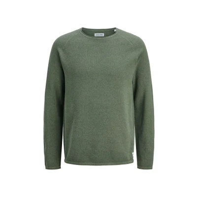 Afbeelding van Jack &amp; Jones Jjehill CREW NECK Trui, Heren, Maat: Large, Laurel wreath detail twist