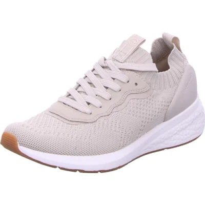 Afbeelding van Tamaris Sneakers laag, Dames, Maat: 41, Ivory metallic Schoenen