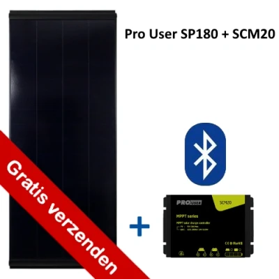 Afbeelding van Pro User SP180 zonnepaneel incl. SCM20 laadregelaar(BT versie)