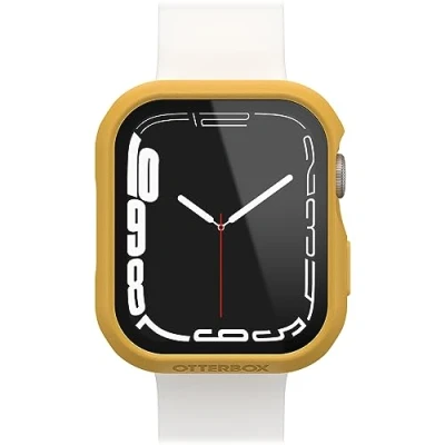 Afbeelding van Bumper Otterbox Eclipse met geïntegreerde displaybescherming voor Apple Watch Series 9/8/7 45mm, gehard glas, schokbestendig, valbestendig, beschermhoes Watch, geel