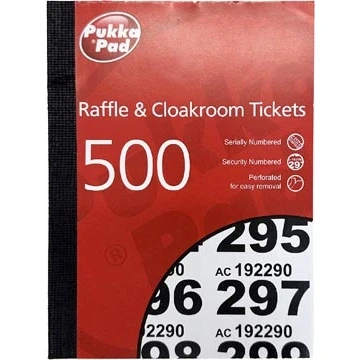Afbeelding van Pukka Pad genummerde loterij en garderobetickets 1 500