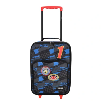 Afbeelding van Zebra Trends Adventure racecar black Zachte koffer