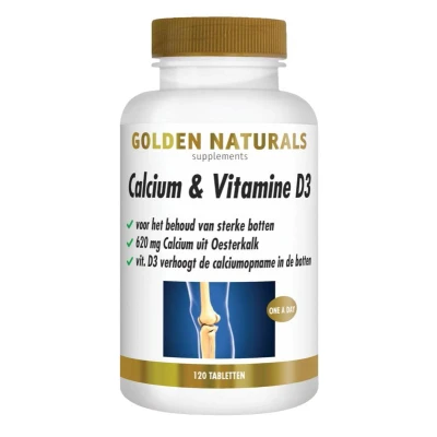 Afbeelding van Calcium &amp; Vitamine D3 120 Tabletten