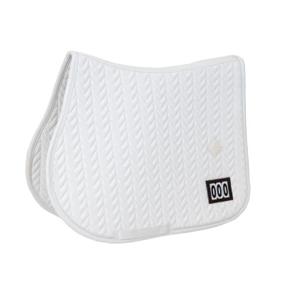 Image de Kentucky Horsewear Tapis de Selle Fishbone Competiton Saut Blanc
