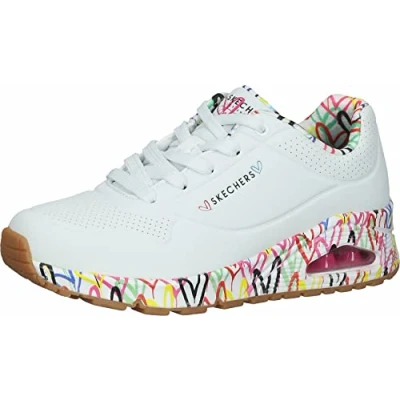 Afbeelding van Skechers Uno Loving Love, damessneakers, Wit