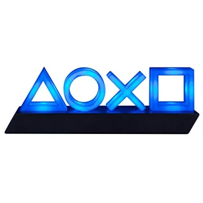 Image de Lampe USB décorative à LED bleues Icons PlayStation 5 Music reaction mode