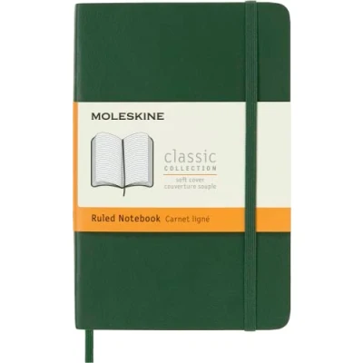 Image de Carnet ligné à couverture souple Moleskine Clasic Vert