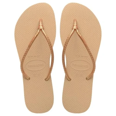 Afbeelding van Havaianas Tongs tube slim pour femme, doré, 36/37 EU, 3.5/4 UK