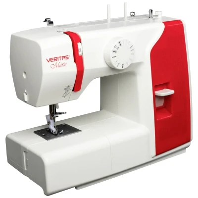 Afbeelding van Veritas Naaimachine met vrije arm Marie Wit, Rood