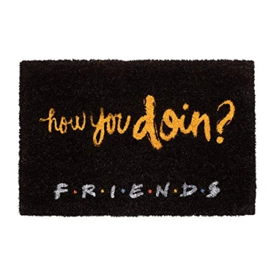 Afbeelding van Grupo Erik Deurmat Friends 40 X 60 Cm Pvc/kokosvezel Zwart