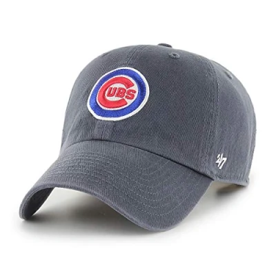 Afbeelding van 47 MLB Chicago Cubs Clean Up Uniseks baseballpet, verstelbare riem en gesp, logo, Vintage marineblauw, één maat, marineblauw