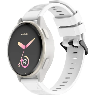 Afbeelding van imoshion bandje Geschikt voor Garmin Fenix 6 / Pro Approach S60 Instinct 5 Plus 7 Quickfit Siliconen Wit