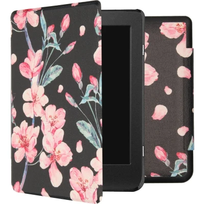 Afbeelding van Hoesje geschikt voor Kobo Nia iMoshion Design Slim Hard Case Bookcase Blossom