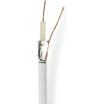 Afbeelding van Nedis Csbr4020Wt1000 Coaxkabel Coax 12 100 M Rol Wit