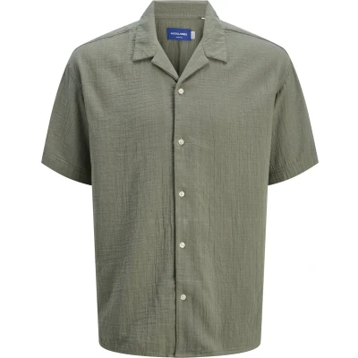 Afbeelding van Jack &amp; Jones Relaxed FIT Overhemd, Heren, Maat: Medium, Mulled basil