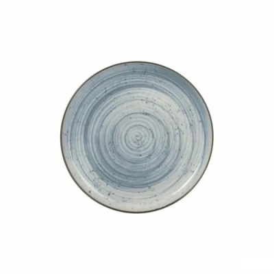 Afbeelding van Snackdienblad La Mediterránea Swirl Rond Ø 25 x 2,6 cm (12 Stuks)
