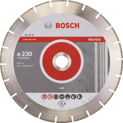 Image de BOSCH 2608602283 disque de coupe diamanté Standard pour Marbre 230 x 22,23 2,8 3 mm