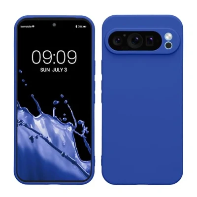 Afbeelding van kwmobile telefoonhoesje geschikt voor Google Pixel 9 Pro XL Hoesje smartphone Precisie camera uitsnede In Baltisch blauw