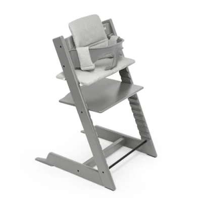 Afbeelding van Tripp Trapp® High Chair Bundle + Baby Set Cushion Storm Grey, Nordic Grey