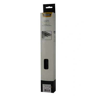 Image de Fellowes 10 mm A4 (210 x 297 mm) 60 feuilles noir 25 unités spirale de reliure pour Metal 50R, Quasar